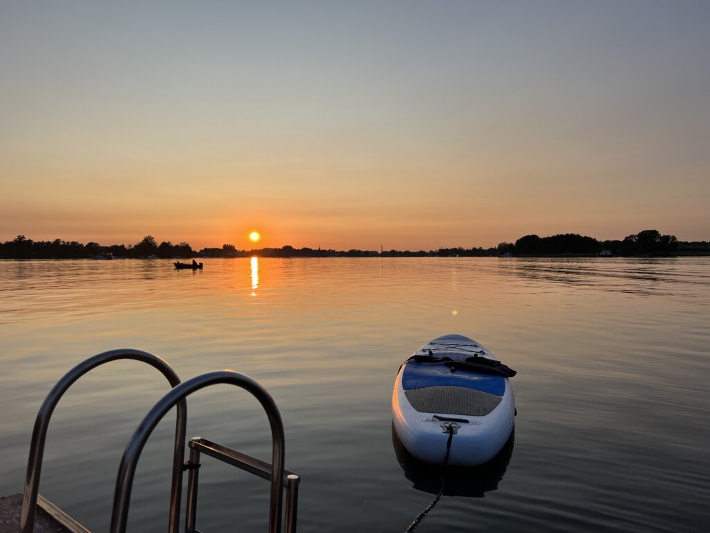 Sonnenuntergang über dem Glindower See