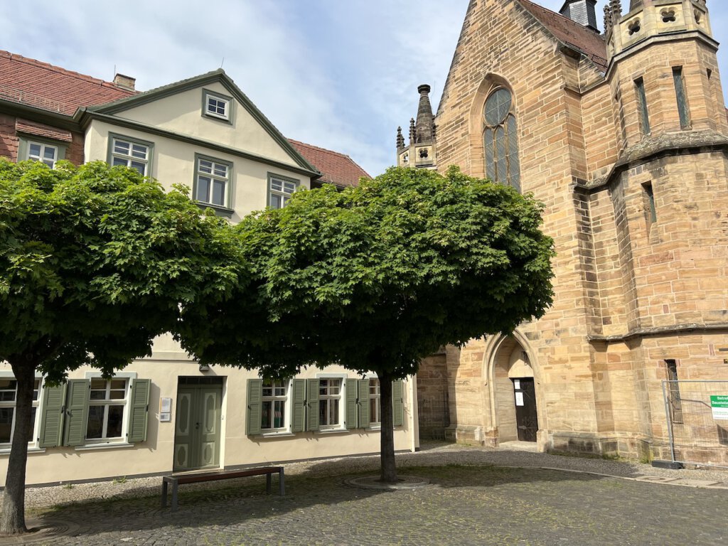 Otto Dix Museum und Marienkirche im Geraer Stadtteil Untermhaus