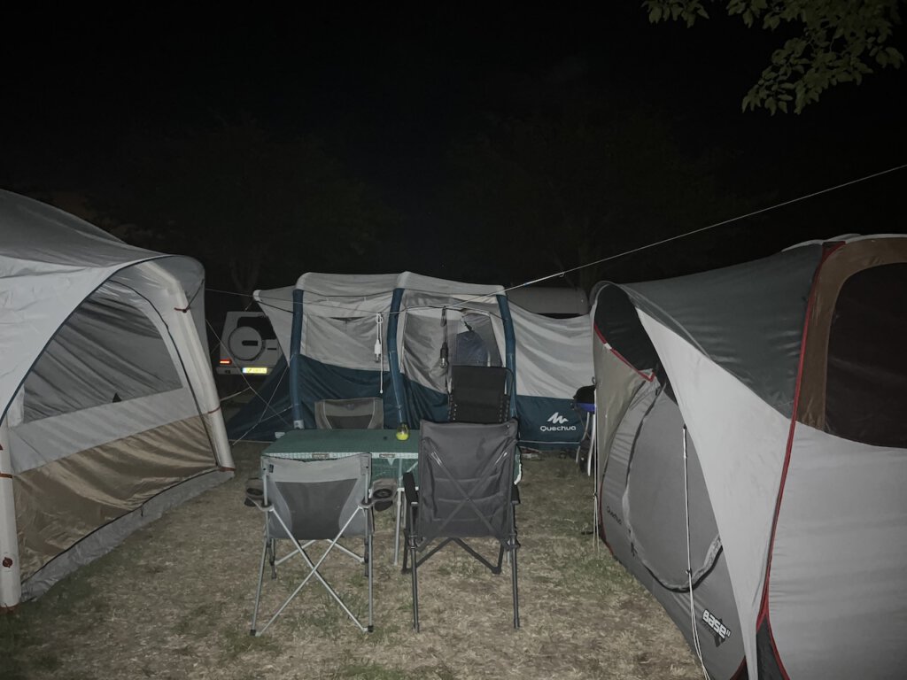 Camping auf Las Dunas in Spanien- Die Parzellen sind angenehm groß