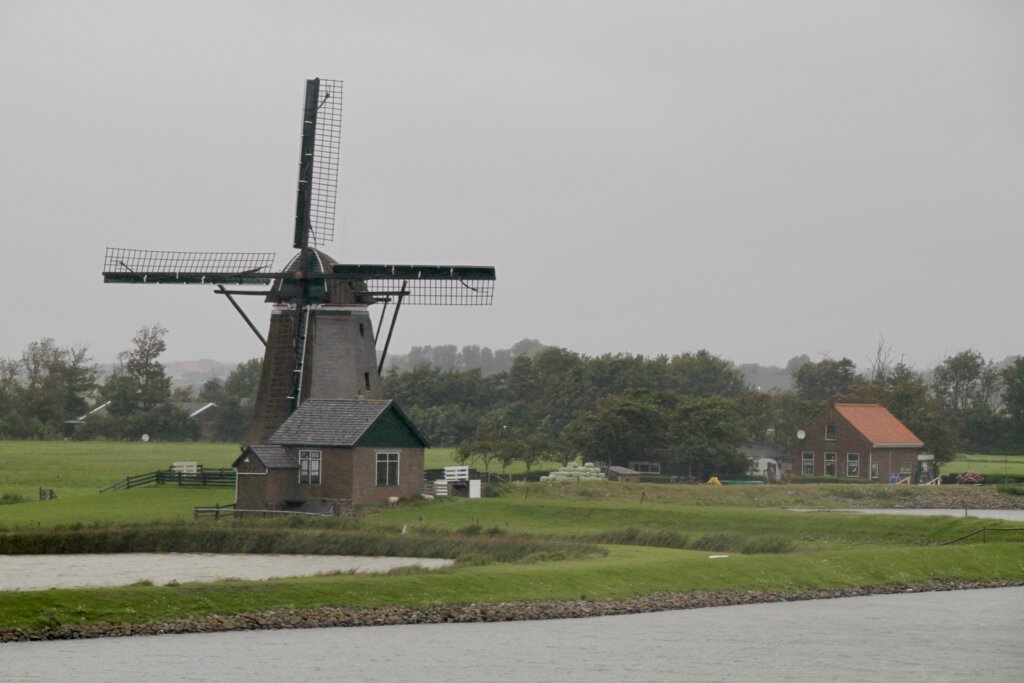 Windmühle auf der nordfriesischen Insel Texel