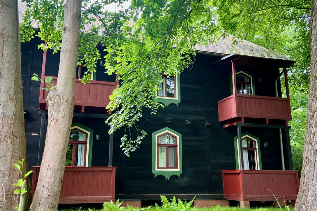 Blick auf das Logierhaus im Spreewalddorf Lehde